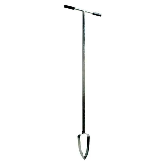 Talen Tools Grondboor - Lengte: 122 cm, Staal, Diameter: 10 cm - Diagonaal zicht