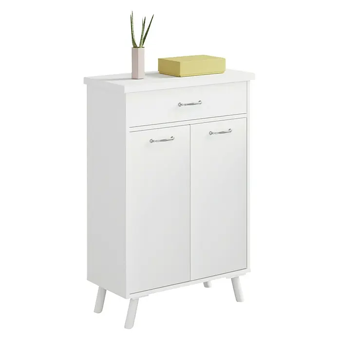 Muebles Pitarch Zapatero Valentina - L x An x Al: 35 x 65 x 99 cm, Blanco - Vista angular
