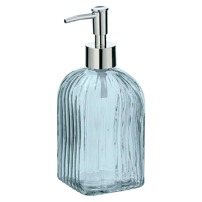 Wenko Vetro Dispensador de jabón - Vidrio, Transparente - Vista angular