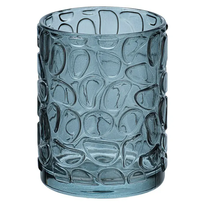 Wenko Vetro Vaso de encimera - Vidrio, Gris - Vista frontal