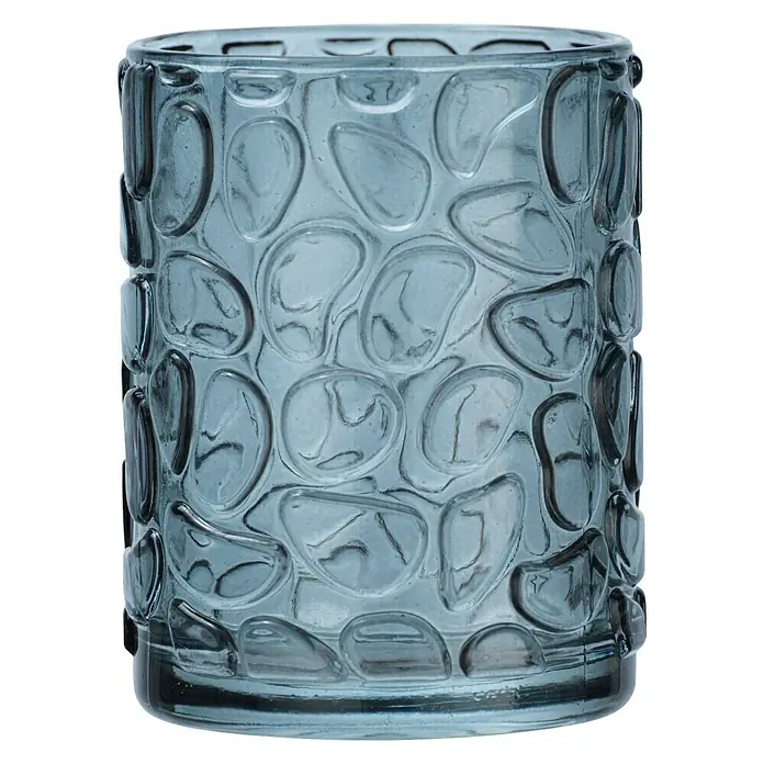 Wenko Vetro Vaso de encimera - Vidrio, Gris - Vista frontal