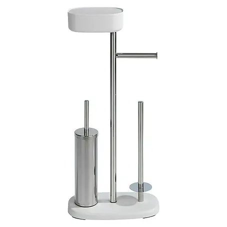 Wenko  Conjunto de escobillero y portarrollos con caja Rivazza