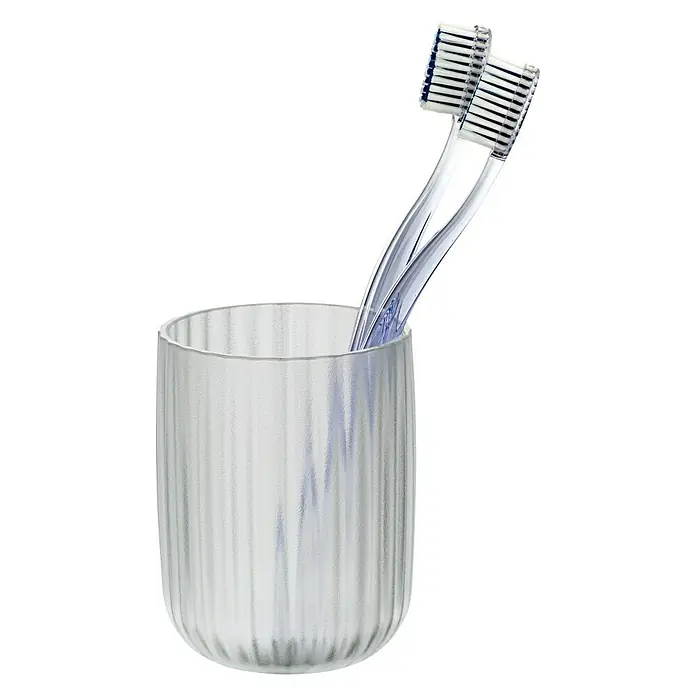 Wenko Agropoli Vaso de encimera - Plástico, Blanco - Vista frontal
