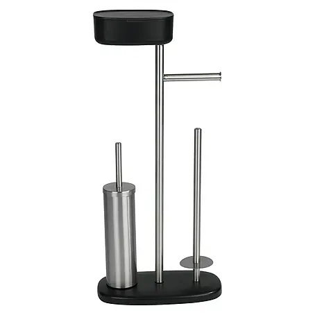 Wenko  Conjunto de escobillero y portarrollos con caja Rivazza