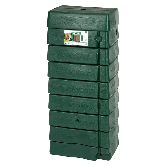 Nature Regentank - 276 l, Groen - Diagonaal zicht