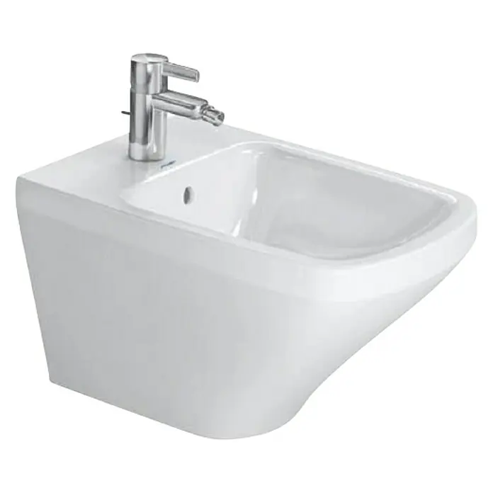 Duravit DuraStyle Wand-Bidet Typ 3 - Mit schmutzabweisender Glasur, Keramik, Weiß - Diagonale Ansicht