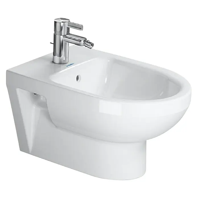 Duravit DuraStyle Wand-Bidet Basic - Mit schmutzabweisender Glasur, Keramik, Weiß - Diagonale Ansicht
