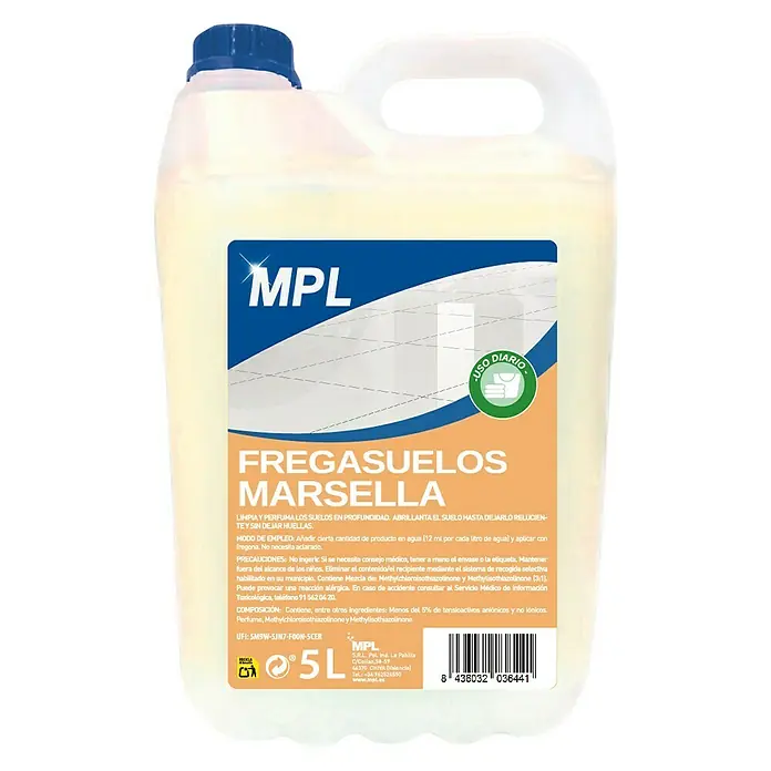 MPL Limpiador de suelos - Marsella, 5 l, Botella - Vista frontal