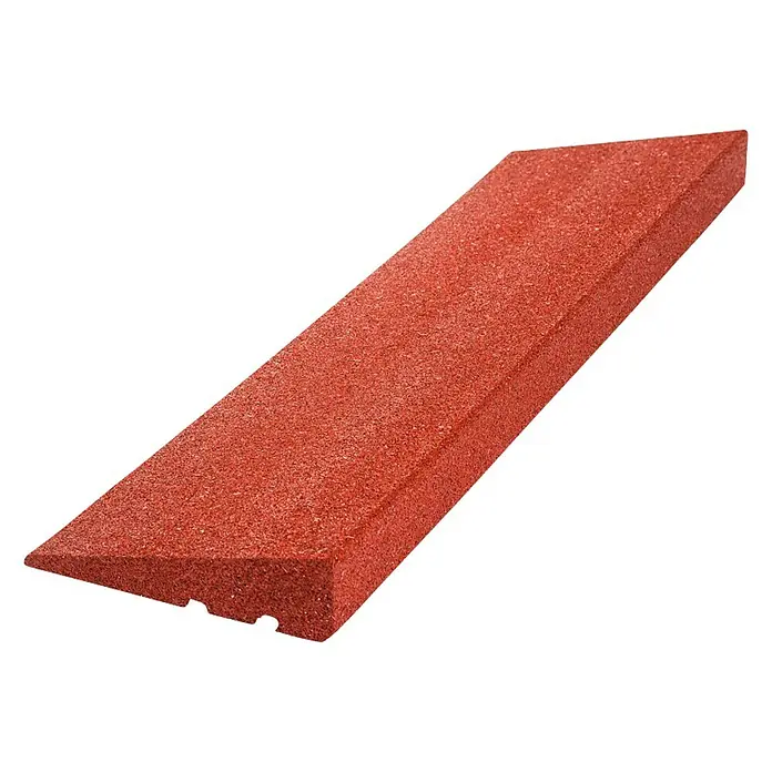 Rampa za automobile - D x Š: 100 x 28 cm, Crvene boje - Dijagonalni pogled