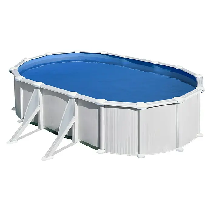 Gre Piscina ovalada desmontable Atlantis - L x An x Al: 500 x 300 x 132 cm, 16.210 l, Blanco - Vista angular