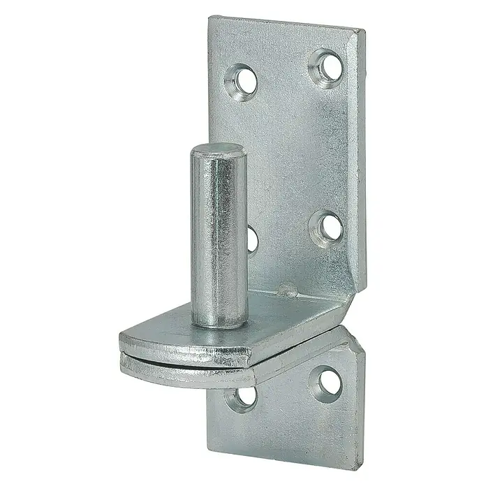 Aufschraubkloben - Durchmesser Dorn: 10 mm, Abstand Dorn bis Platte: 81 mm, L x B: 85 x 33 mm - Diagonale Ansicht