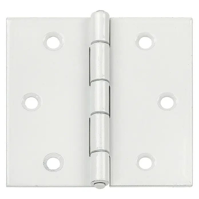 Stabilit Spojna šarka - 70 x 70 mm, Premazano plastikom, Bijele boje - Pogled sprijeda