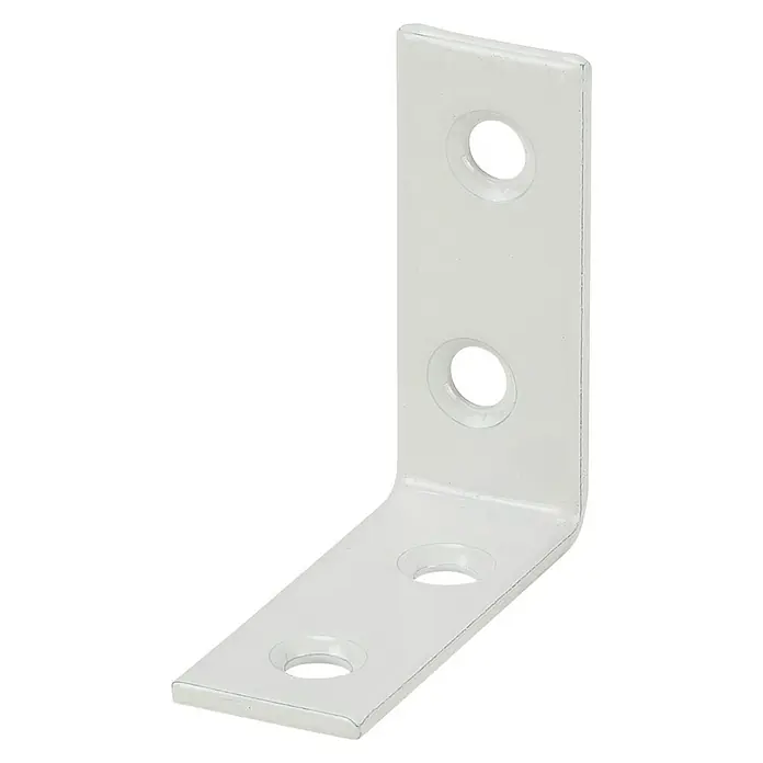 Stabilit Escuadra de silla - 40 x 15 x 40 mm, Acero, Blanco - Vista angular