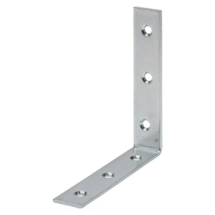 Stabilit Escuadra de silla - 125 x 22 x 125 mm, 1 ud., Acero, Zincado - Vista angular