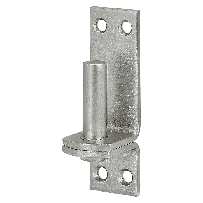 Stabilit Aufschraubkloben - Durchmesser Dorn: 13 mm, Abstand Dorn bis Platte: 10 mm, L x B: 100 x 35 mm, Edelstahl - Diagonale Ansicht