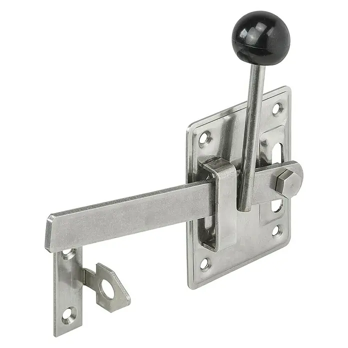 Stabilit Gartentorfalle - B x H: 80 x 55 mm, Edelstahl - Diagonale Ansicht