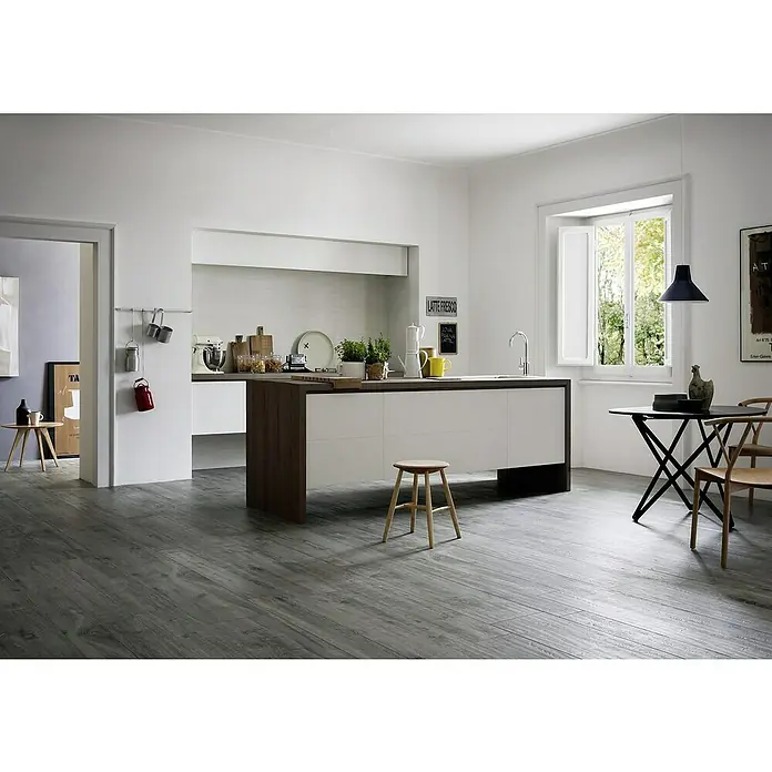 Marazzi Feinsteinzeugfliese Timber - 30 x 120 cm, Grau, Matt - Stimmungsaufnahme
