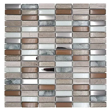 Mozaïektegel rechthoek glas Mix XCM SM68
