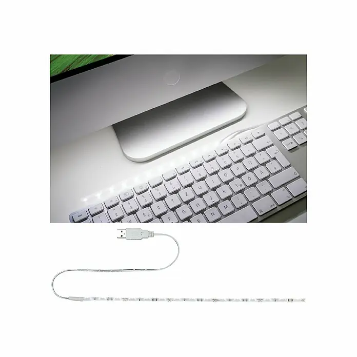 Paulmann LED szalag Function USB-szalag - 30 cm, Természetes fehér, Teljesítmény - Hangulatos felvétel