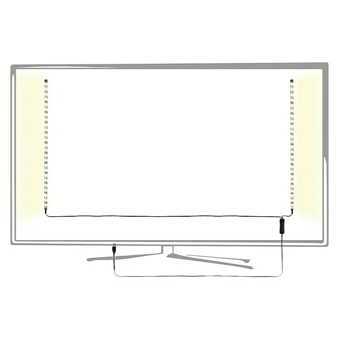 Paulmann LED-Band Function USB-Strip - Länge: 0,5 m, Schwarz, Lichtfarbe: Warmweiß - Anwendungsbeispiel