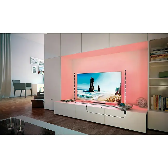 Paulmann LED-Band Function USB-Strip - Länge: 0,5 m, Schwarz, Lichtfarbe: RGB - Stimmungsaufnahme