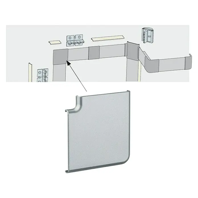 Paulmann Function Tube Profil Profiel - b x h: 60 x 20 mm, Aluminium - Diagonaal zicht