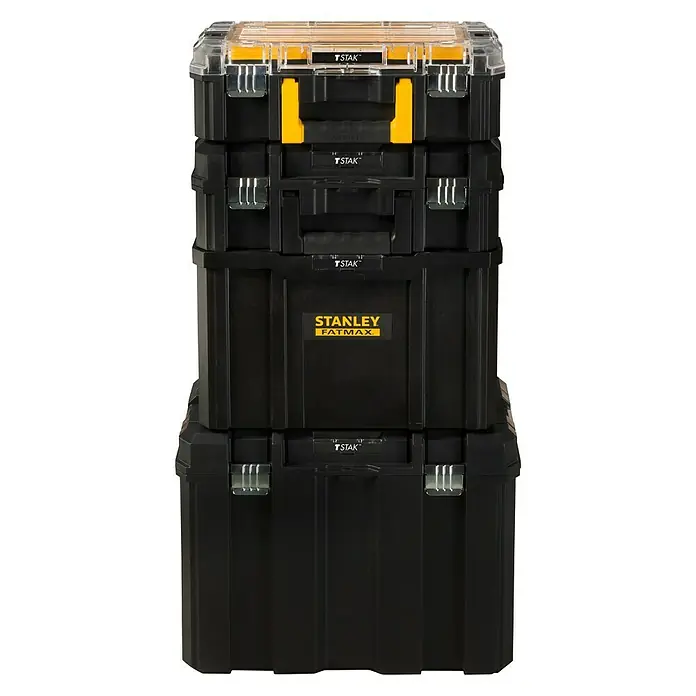 Stanley TSTAK Rollende Profi-Box - Stanley TSTAK-Serie, Ohne Werkzeug - Diagonale Ansicht