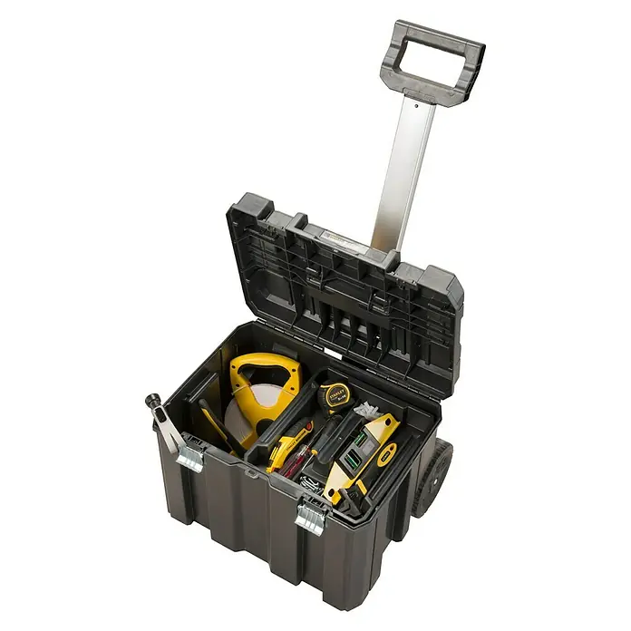Stanley TSTAK Rollende Profi-Box - Stanley TSTAK-Serie, Ohne Werkzeug - Diagonale Ansicht