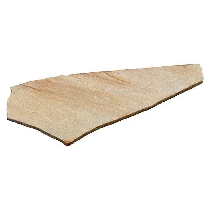 Polygonalplatte - Gold, Quarzit, Inhalt: 0,25 m² - Diagonale Ansicht