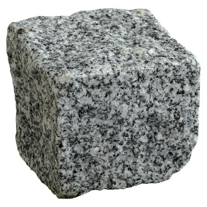 Granitpflaster G 603 - Grau, Maße Stein: 6 - 8 cm, Granit, 15 kg - Diagonale Ansicht