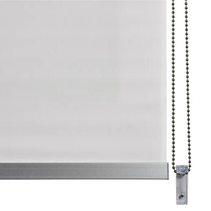 Estor enrollable Calm - An x Al: 120 x 250 cm, Blanco nieve - Primer plano