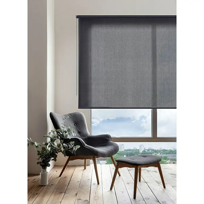 Estor enrollable Soft - An x Al: 140 x 180 cm, Marengo - Foto ambiente