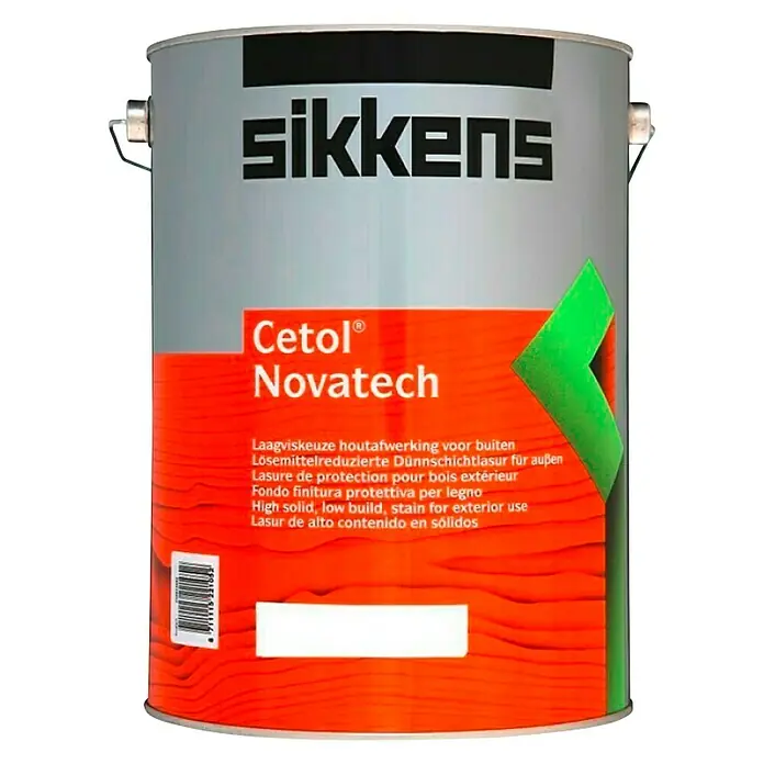 Lazura za zaštitu drva Cetol Novatech - Mahagonij, 5 l - Pogled sprijeda