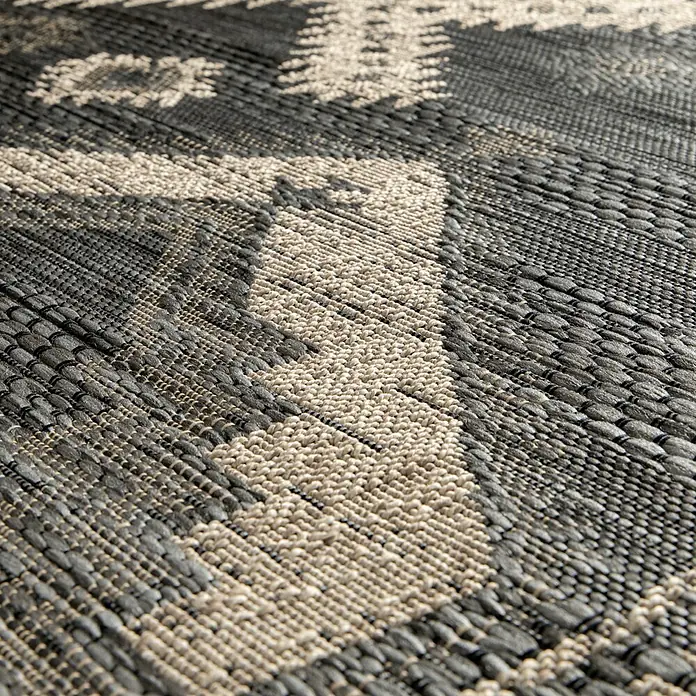 Vloerkleed Milou - Donkergrijs, 160 x 230 cm, Polypropyleen - Close-up