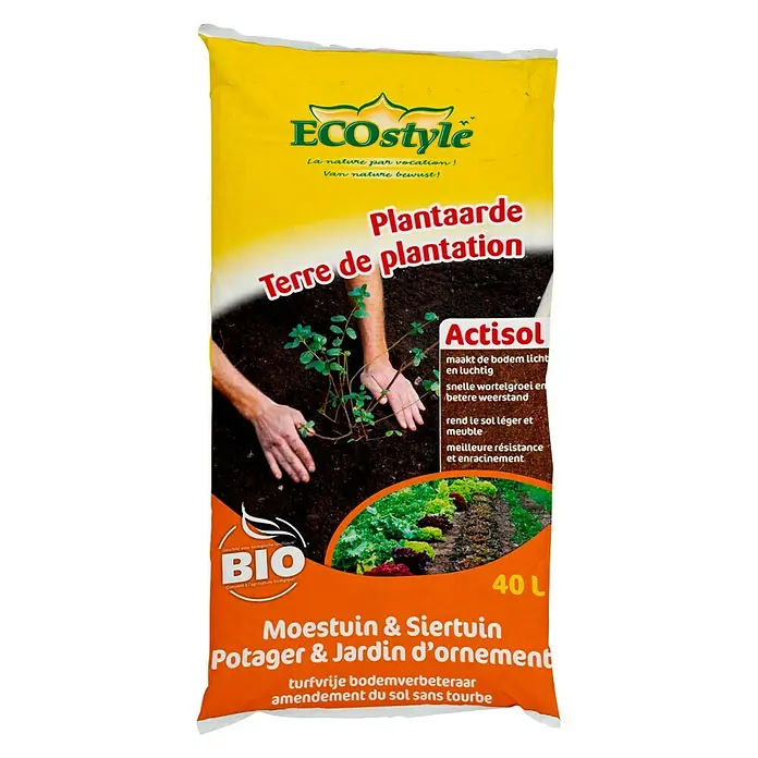 ECOstyle Potgrond Actisol - 40 l - Vooraanzicht