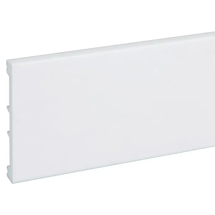 Muurplint Duropolymer 102 x 13 mm - Wit, Lengte: 230 cm - Close-up