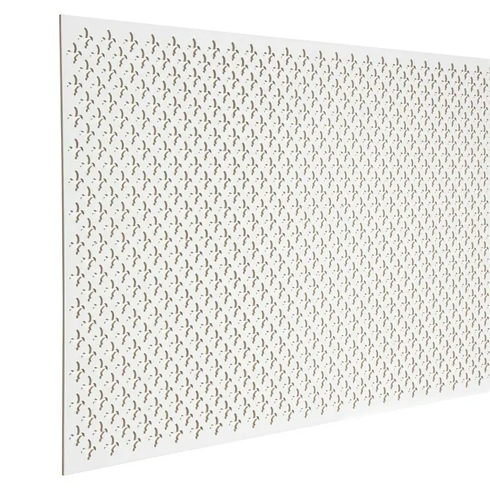 CanDo Radiatorbekleding Decorpaneel Corsica - 183 x 61 cm, 3,2 mm, Wit - Close-up
