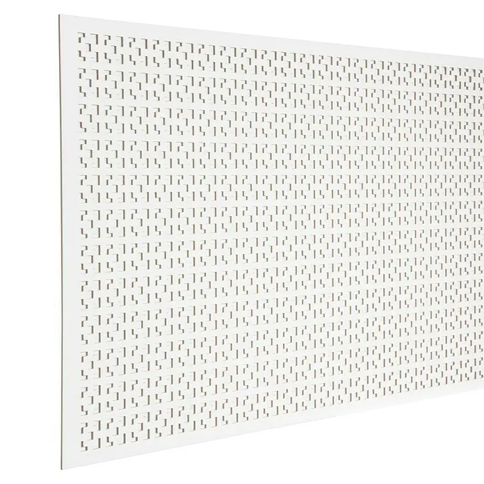 CanDo Radiatorbekleding Decorpaneel Kreta - 183 x 61 cm, 3,2 mm, Wit - Close-up