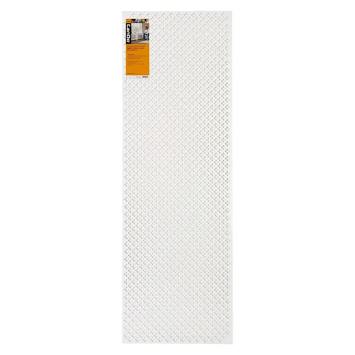 CanDo Radiatorbekleding Decorpaneel Cyprus - 183 x 61 cm, 3,2 mm, Wit - Vooraanzicht