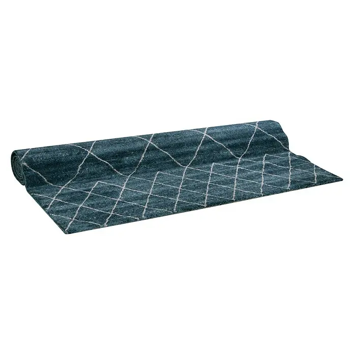 Vloerkleed Elise - Blauw, 160 x 230 cm, Polypropyleen - Diagonaal zicht