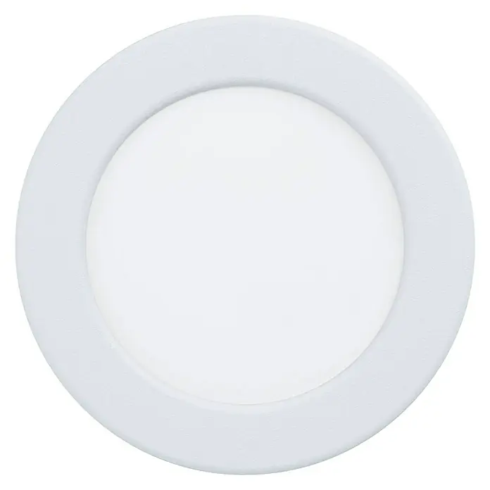 Eglo Fueva 5 Downlight LED empotrable redondo - 5,5 W, Ø x Al: 11,7 x 2,6 cm, Blanco neutro - Vista frontal