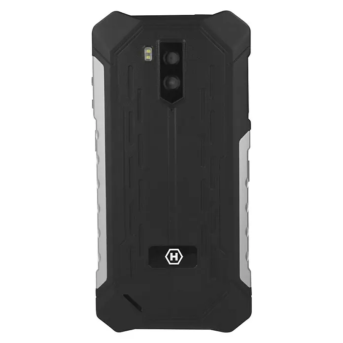 Smartphone Hammer Iron 3 - Negro/Plateado, L x An x Al: 1,3 x 7,7 x 15,8 cm, 4G LTE, 32 GB - Vista trasera