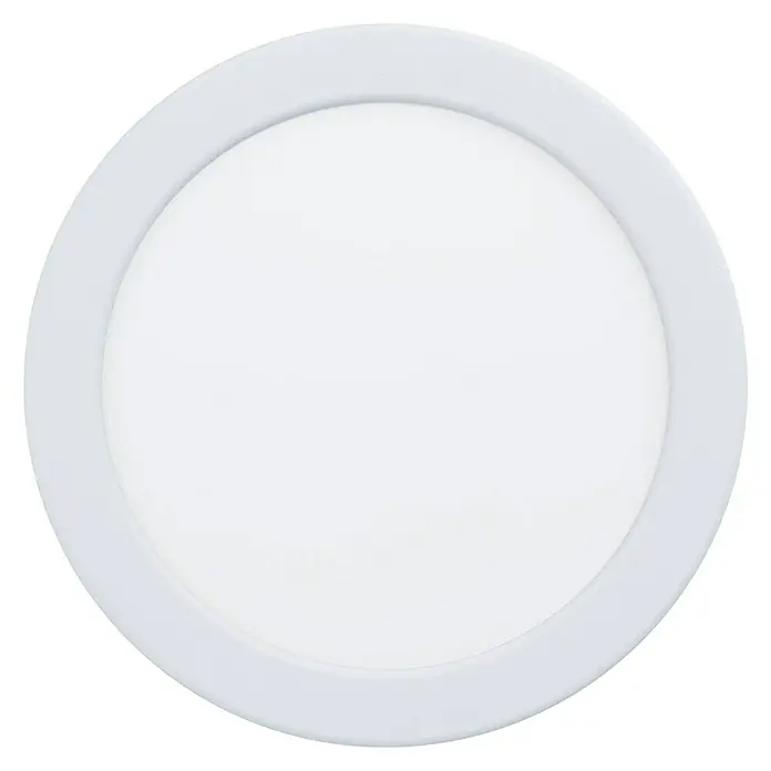 Eglo Fueva 5 Downlight LED empotrable redondo - 10,5 W, Ø x Al: 16,6 x 2,5 cm, Blanco neutro - Vista frontal