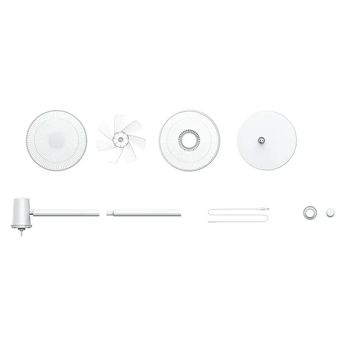 Xiaomi Ventilador de pie Smart Fan 2 - Blanco, Diámetro: 35,5 cm, 15 W - Vista frontal