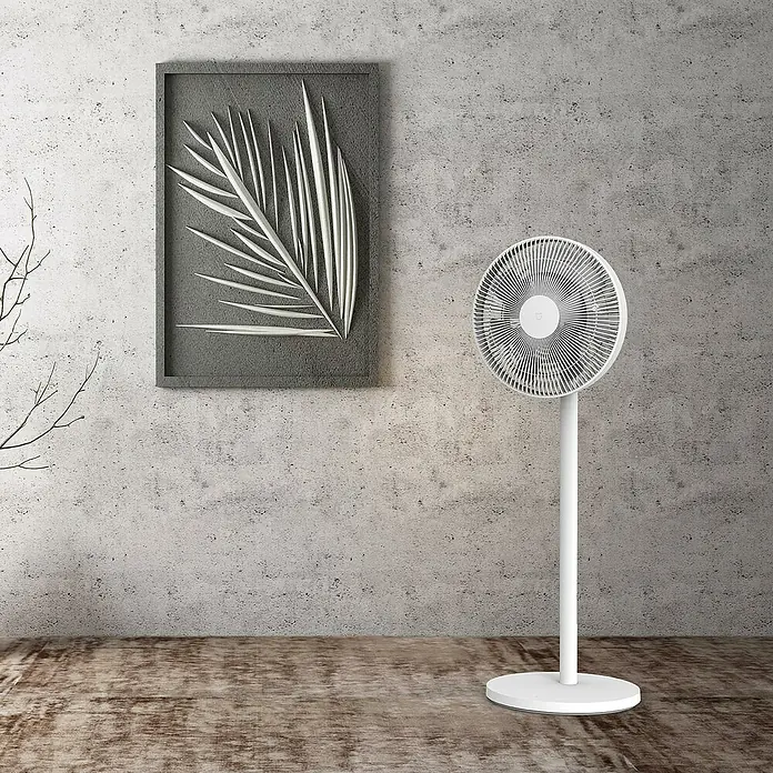Xiaomi Ventilador de pie Smart Fan 2 - Blanco, Diámetro: 35,5 cm, 15 W - Foto ambiente