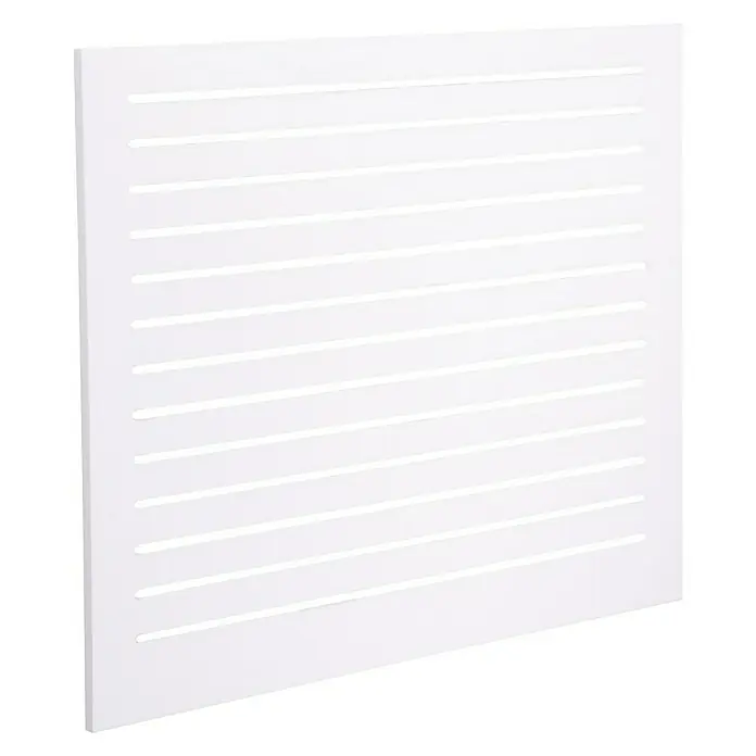CanDo Radiatorbekleding Chester - 60 x 80 cm, 12 mm, Wit - Diagonaal zicht