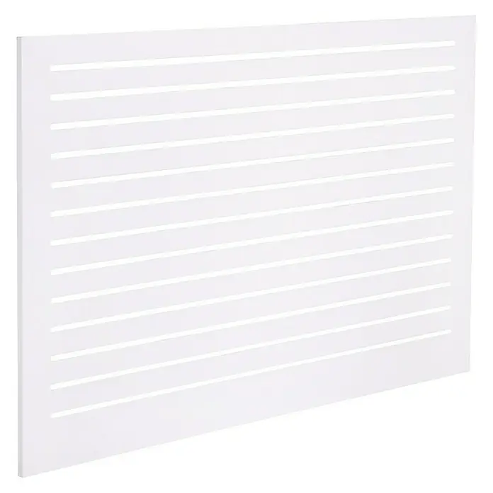 CanDo Radiatorbekleding Chester - 60 x 100 cm, 12 mm, Wit - Diagonaal zicht