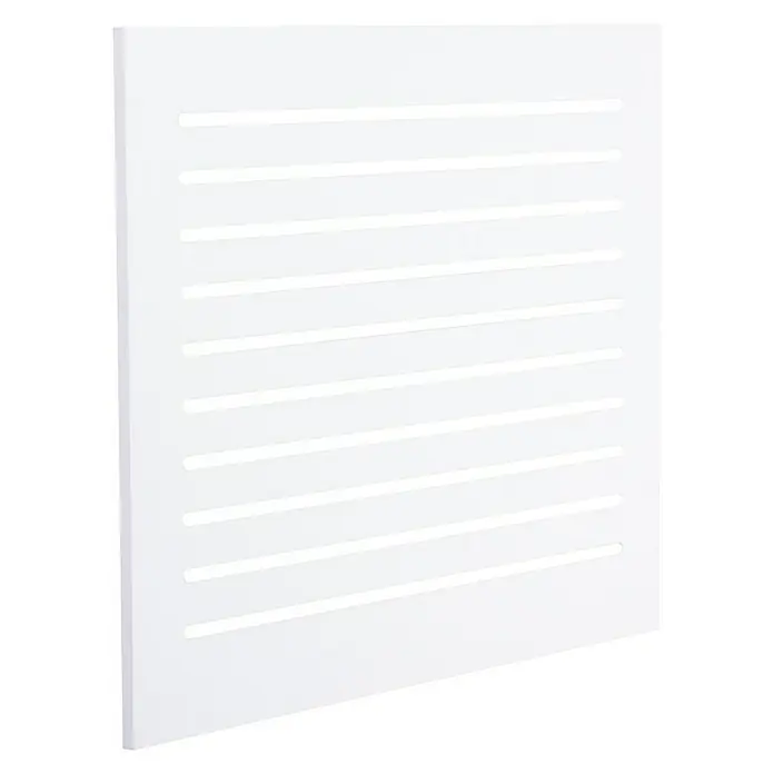 CanDo Radiatorbekleding Chester - 50 x 60 cm, 12 mm, Wit - Diagonaal zicht