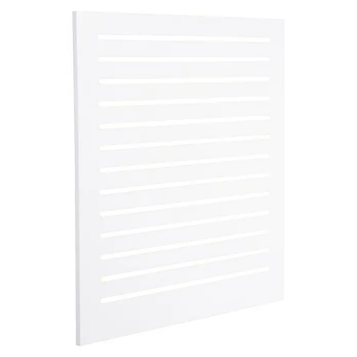 CanDo Radiatorbekleding Chester - 60 x 60 cm, 12 mm, Wit - Diagonaal zicht