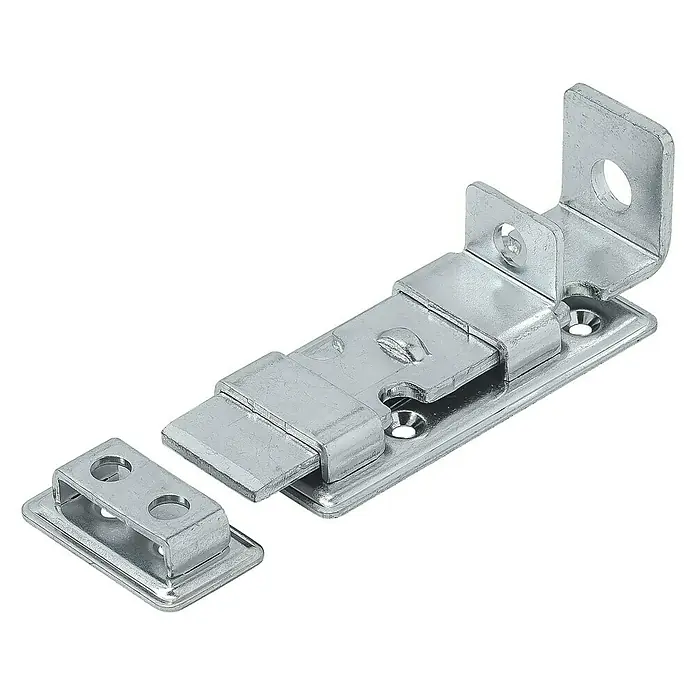 Stabilit Schieberiegel - L x B: 120 x 48 mm, Stahl, Verzinkt - Diagonale Ansicht